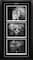 RUSH Framed Triple Black & White Photo Collage Vertical 19" x 36"